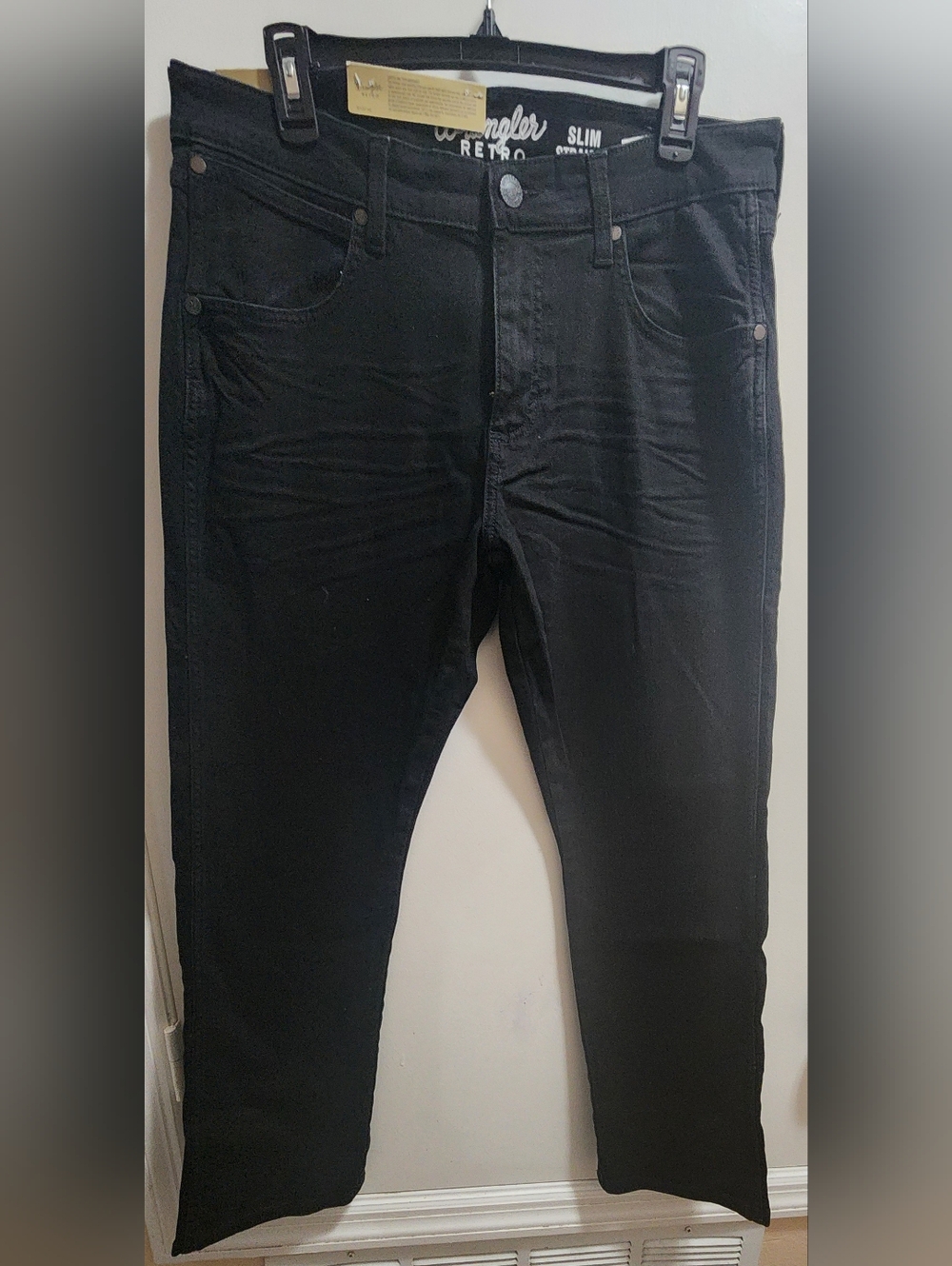 Wrangler Slim Straight Men's Jeans - Black